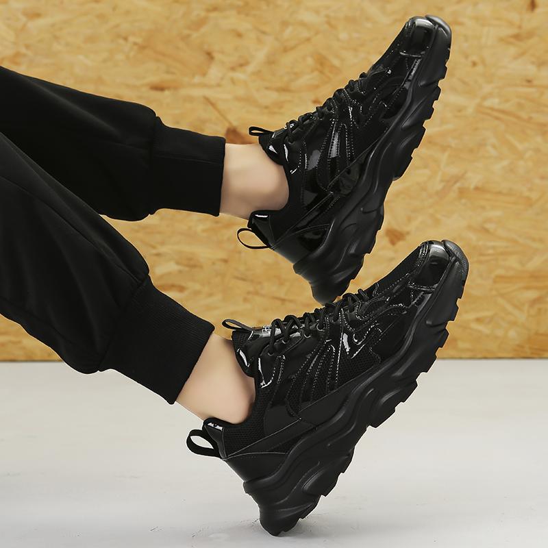 Мужская золотая спортивная обувь кроссовки студенческие хип-хоп черные туфли высокие баскетбольные кроссовки большого размера