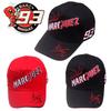 Black And Red Marc Marquez 93 Baseball Cap For Outdoor Sports