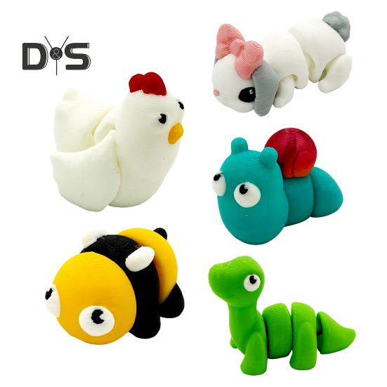 6 шт. Яйцо дракона, 3D-печатное градиентное яйцо с животным внутри, шарнирная игрушка-дракон для домашнего декора, детский подарок на день рождения, Пасху