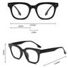 Очки с большой оправой, анти-синий свет, простая оправа, может быть оснащена оправой для очков для близорукости, мужские и женские квадратные плоские очки