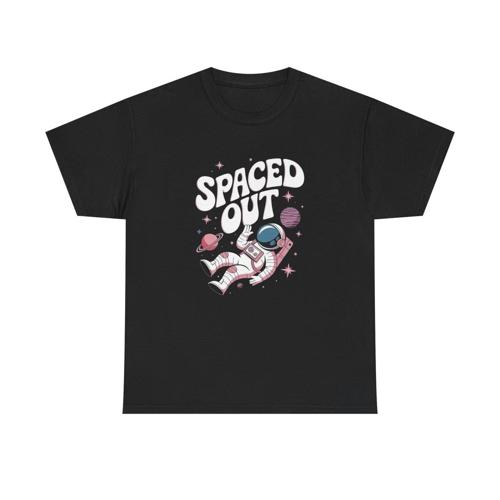 Футболка с графическим принтом Spaced Out Унисекс Тяжелый хлопок