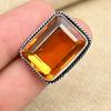 Ювелирные изделия из драгоценного камня медового топаза, твердое кольцо из стерлингового серебра 925 пробы ручной работы для подарка