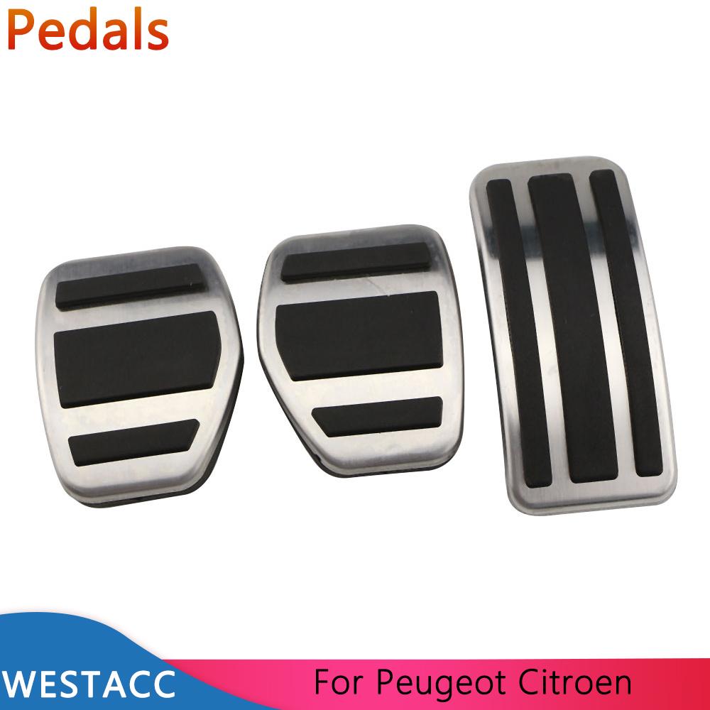 Автомобильные педали для Peugeot 207 301 307 208 2008 308 408 для CITROEN C3 C4 для DS 3 4 6 DS3 DS4 DS6 крышка педали газового тормоза