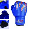 Boxing Gloves LangRay Punching Gloves Training Training Special Training Breathable Martial Arts Karate Kids PU Leather Children's Parent-Child (Blue,