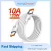 10A 120W сверхбыстрый зарядный USB-кабель типа C для iPhone 16 15 Huawei P60 P50 USB-кабель C для передачи данных шнур для Xiaomi Samsung Poco Redmi