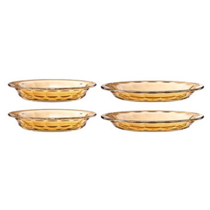 Набор столовой посуды Lock&Lock Amber Glass из 4 предметов