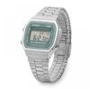 Casio A168wa 3aydf  A168wa 3a Цифровые Квадратные Винтажные Ретро Общественные Металлические Часы