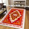 Ethnic Indian Mandala Carpet Design Area Rug Washable Floor Mat for Home Living Room Kitchen Bedroom Anti-slip Carpets