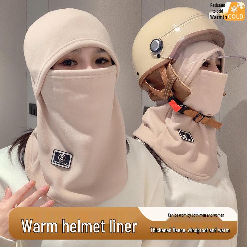 Зимний теплый балаклава: Женская ветрозащитная и холодозащитная велосипедная маска для лица