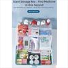Pill Box Medicine Kit Organizer Storage Box Dust-proof Tackle Box Emergency Box  Desktop Storage