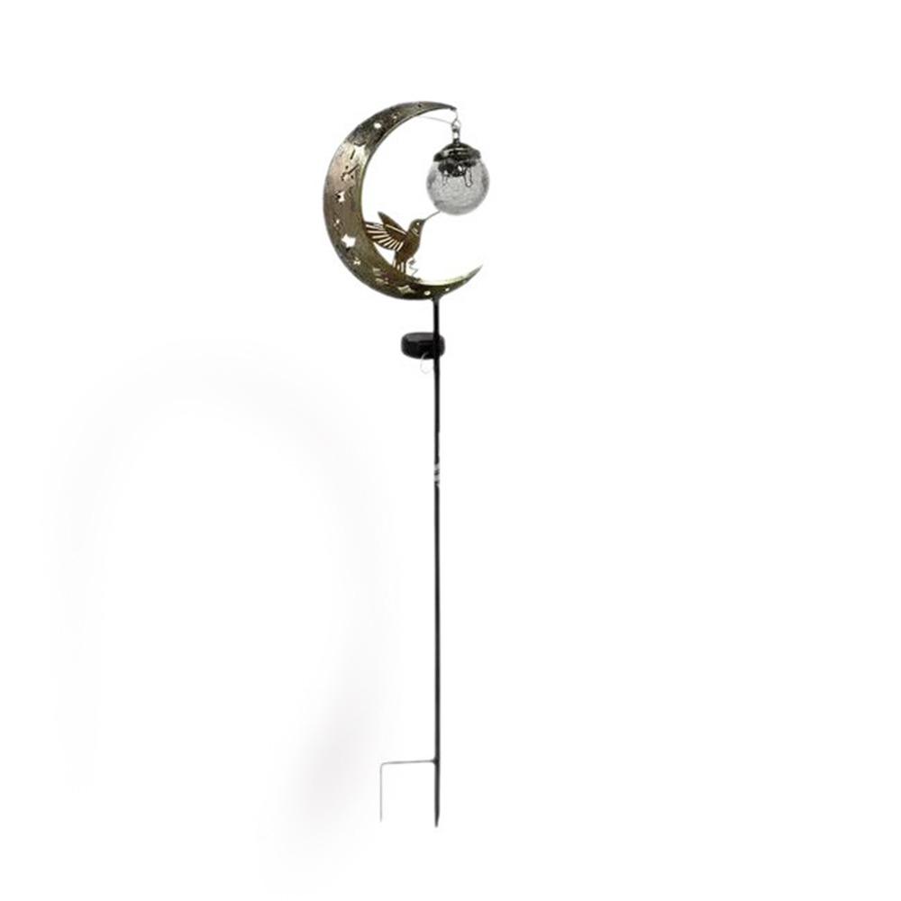 Waterproof Hummingbird Moon Light Floor Insertion Lawn Lamp Solar Garden Stake Light Garden Yard