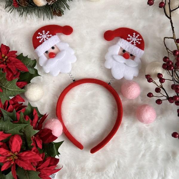 Christmas Spring Headband 4-piece Set Product Santa Rudolph Bear Snowman Life Four Cuts Props Party Hairband