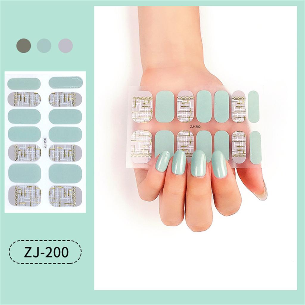 16 Strips Glitter Nail Wraps for Women Nail Polish Strips Self Adhesive Nail Polish Stickers Fingernail Manicure Sticker