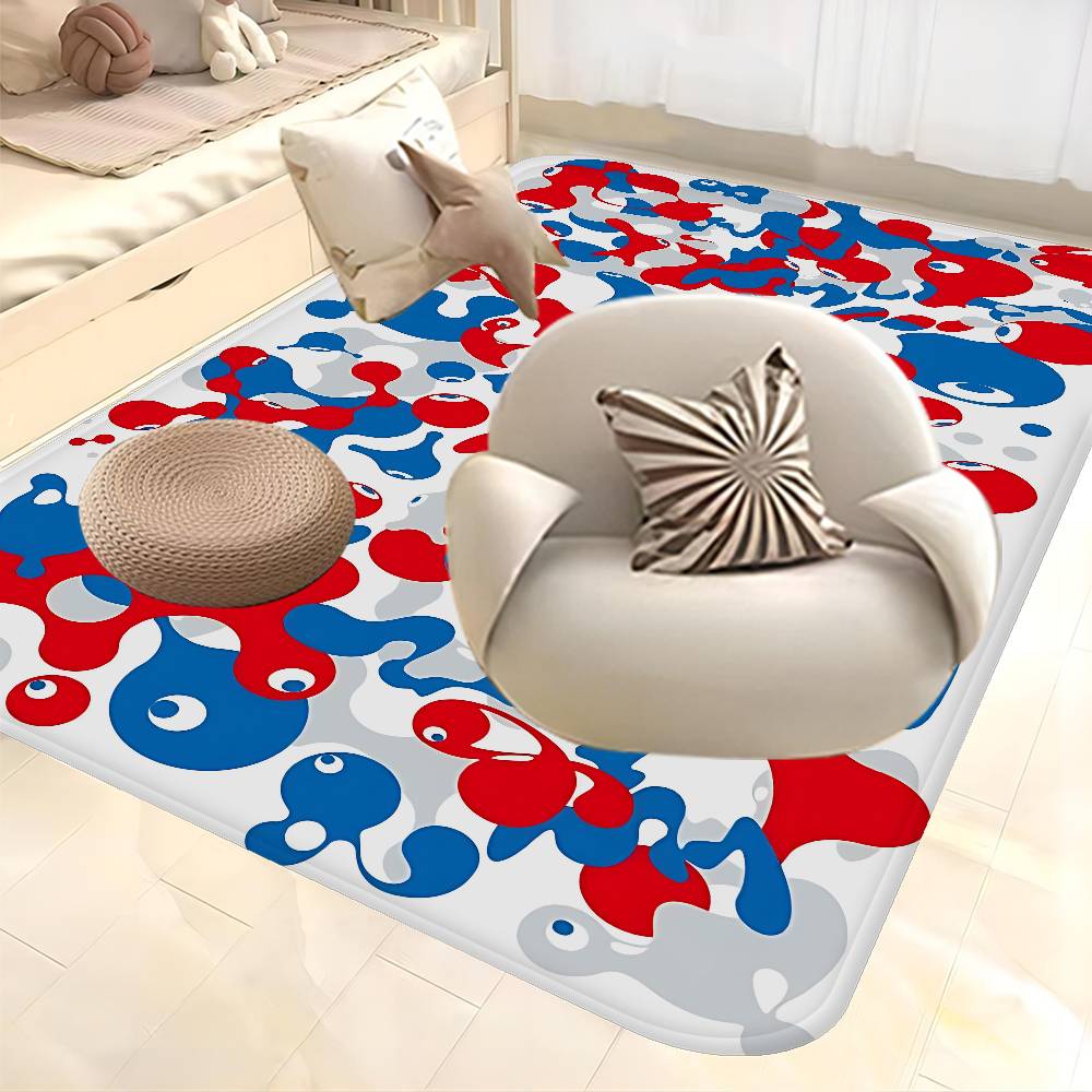 Cartoon M-Myaku-Myaku Entrance Door Mat Washable Non-Slip Living Room Sofa Chairs Area Mat Kitchen Welcome Doormat