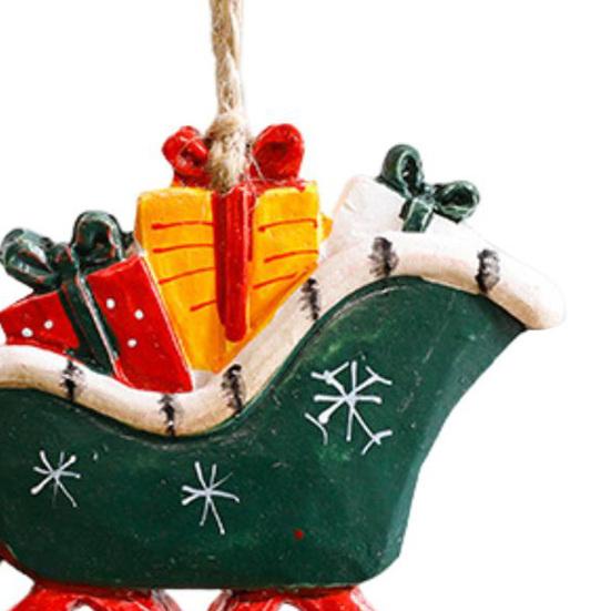 Подвески Деда Мороза Украшение Рождественской Елки Смола Праздничные Украшения для Дома Вечеринки Рождественские DIY Подарки