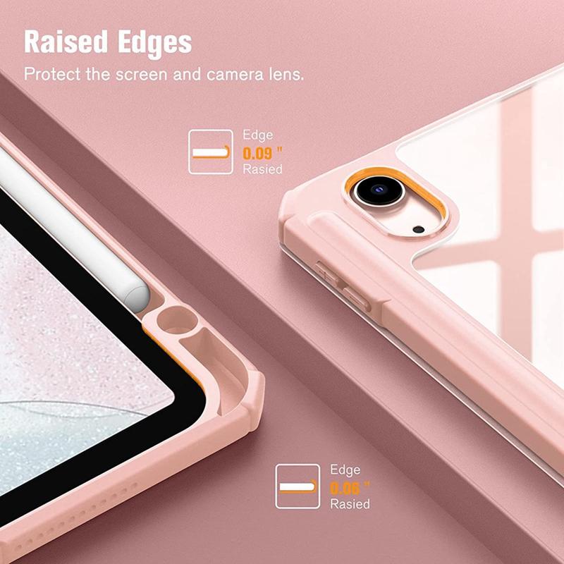 Умный чехол из ПУ для IPad Air 4-го 5-го IPad 10-го 10.9 Funda IPad Pro Air 12-го 11-го 11" 7-го 8-го 9-го 10.2 2 9.7 10.5 Прозрачная обложка