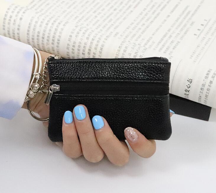 Zipper Money Bags Children Mini Wallets Leather Key Holder Women Men Coin Purse Men Small Bag Wallet Change Purses