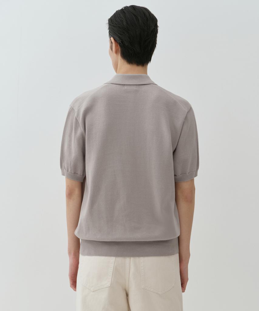 MUSINSA STANDARD Washable Supima Cotton Knitted Polo Shirt [Mushroom]