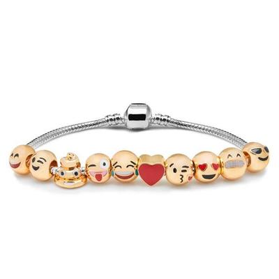 Браслет - SHOP-STORY - 10 Эмодзи - Позолоченный - Унисекс - Доставка 48 часов