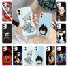 Чехол для Samsung A04 A14 A23 A34 A54 M23 M33 M52 M53 Realme 10 9 C30S C35 C55 VIVO Y02S Y21 Y51 X80 Pro Прозрачный чехол WI79 Черный Клевер