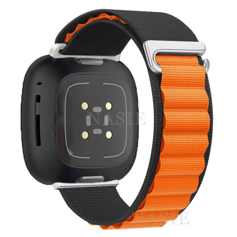 Нейлоновый ремешок для часов Fitbit Versa, браслет Fitbit Versa 2/Versa 3/Versa 4, браслет Alpine Loop Correa для Fitbit Sense 2