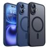 Роскошный Магнитный Матовый Полупрозрачный Ударопрочный Чехол Для iPhone 17 16 15 14 Plus 13 12 17 Pro Max Для Беспроводной Зарядки Magsafe