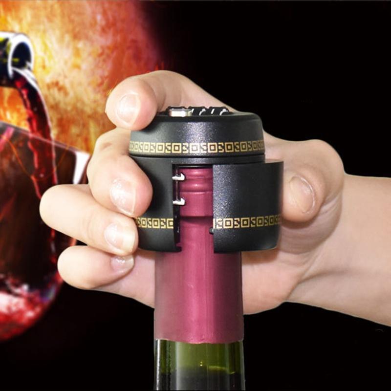 New Plastic Bottle Password Lock Combination Lock Wine Stopper Vacuum Plug Device Fechadura Picks