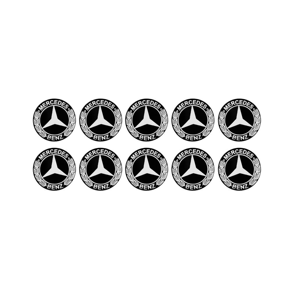 14mm Car Key Badge Replacement Key Stickers For Mercedes Benz AMG E S C A B Class GLE GLS CLS GLC CLA GLA GLK GLB W205 W206 W221 CY4