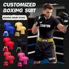 Personalized Custom Boxing Suit Short-sleeved Top With Shorts For Men And Women , Birthday Gift , Halloween Costume , Customizable Pattern And Name