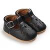 Khaki 0-18M Baby Casual Shoes Infant Toddler Bowknot Non-slip Rubber Soft-Sole Flat PU First Walker Newborn Bow Decor Mary Janes