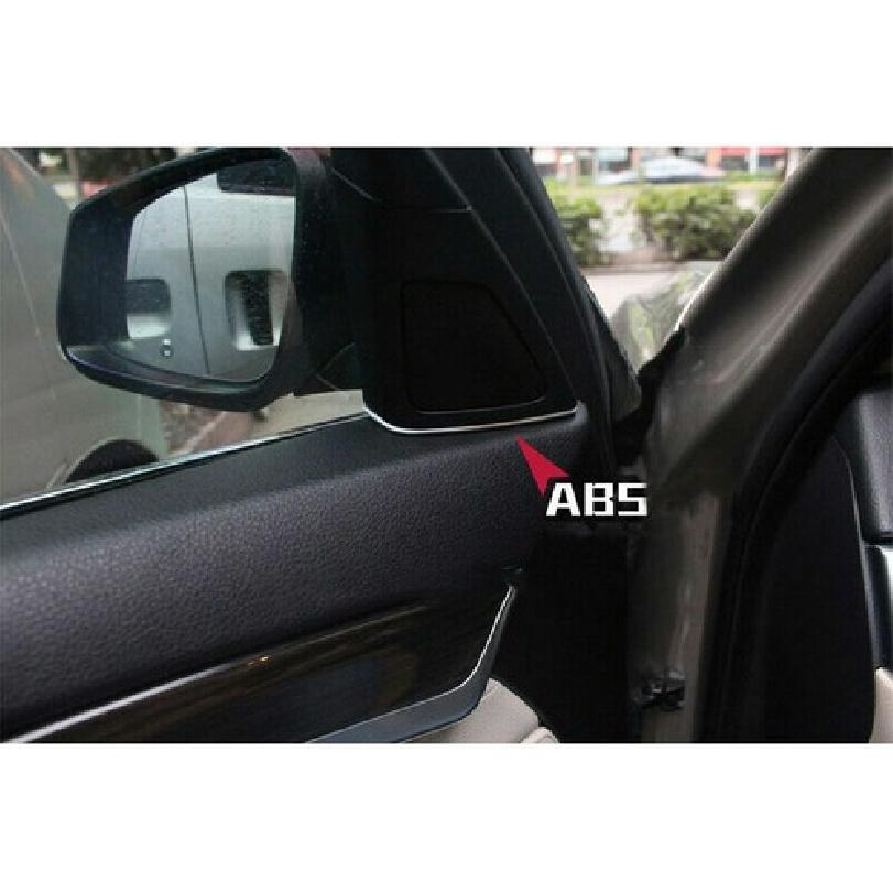 ABS Car silver Front Door Speaker decoration decal For BWM 5 Series F10 2011-13