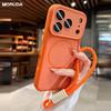 Роскошный Матовый Чехол с Шейным Ремешком для Magsafe для iPhone 15 16 17 Pro Max 14 Plus 12 11 13 Магнитный Ремешок для Беспроводной Зарядки