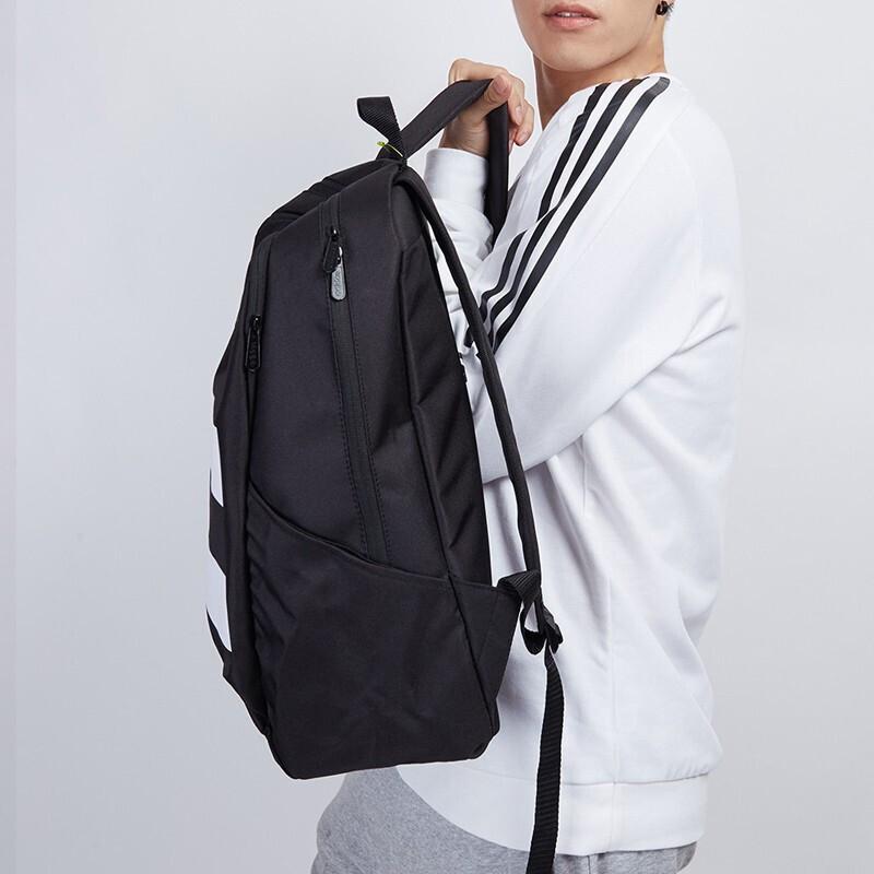 Adidas Parkhood 3-Stripes Fabric Backpack Unisex Backpack Black ED0260