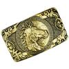 Zodiac Pure Copper Belt, Button Head Men's 3.8 Belt, Head Brass Solid Full Brass Belt Head Clip