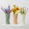 Flowerpot Silicone Mold Concrete Mould Bowknot Vase Shape Flowerpot Molds Cements Mould Silicone Material for DIY Vase