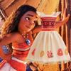 Костюм юбки Моаны для девочек - Хэллоуинский комплект из двух предметов в стиле Океании