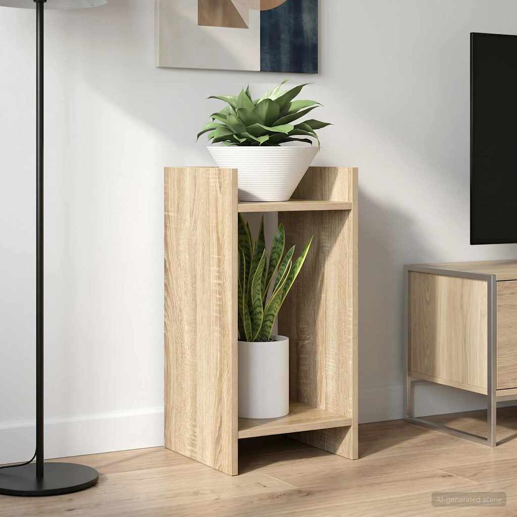 Plant Stand with Shelf 2 pcs Sonoma Oak 30 x 30 x 60 cm
