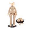 Niannyyhouse DOD Body, 10.5cm Cat Hands and Feet, Stretch Cord Model, Movable Figure Body, Compatible with GSC and 1/12 BJD Doll Heads (Milky White-A)