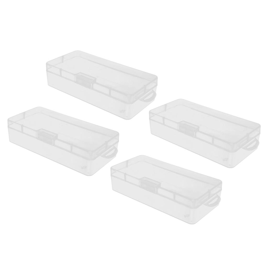 Прозрачный ящик для хранения, прозрачный пластиковый контейнер с откидной крышкой для мелких предметов, бусины для поделок