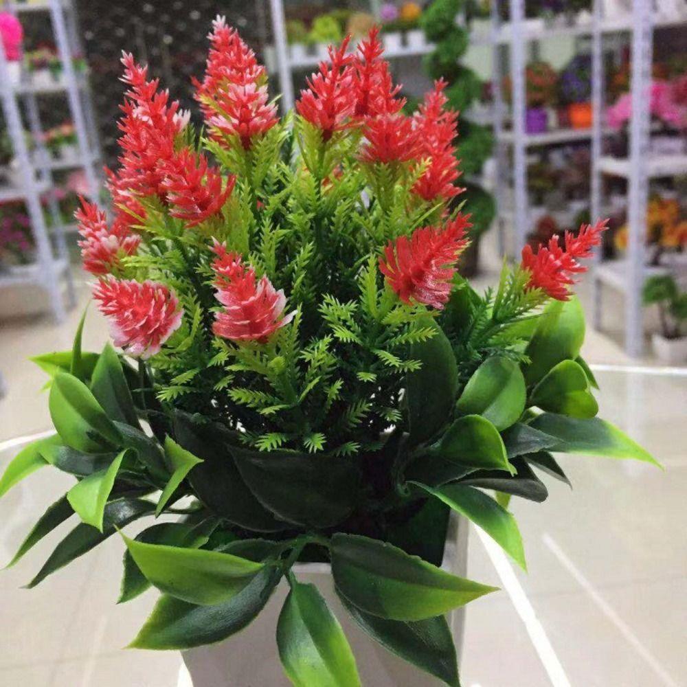 Декор Внутреннее Украшение Пластиковые Искусственные Растения Дерево в Горшке Искусственные Цветы Искусственные Имитации Растений