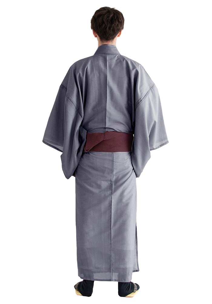 Японское моющееся одинарное кимоно Komagaro [KYOETSU], мужское, летнее, мужская, одежда, кимоно, одежда, черный, зеленый, (М, Голубь)