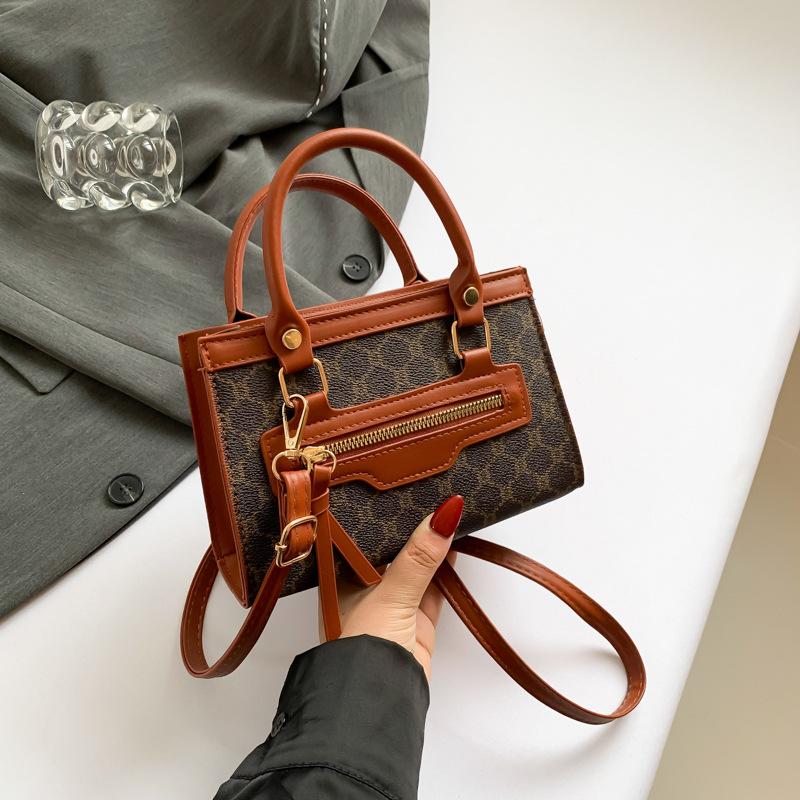 Модная ретро-сумка в стиле квадратной формы, нишевая и красивая сумка Ins, женская новая модная сумка через плечо на одно плечо