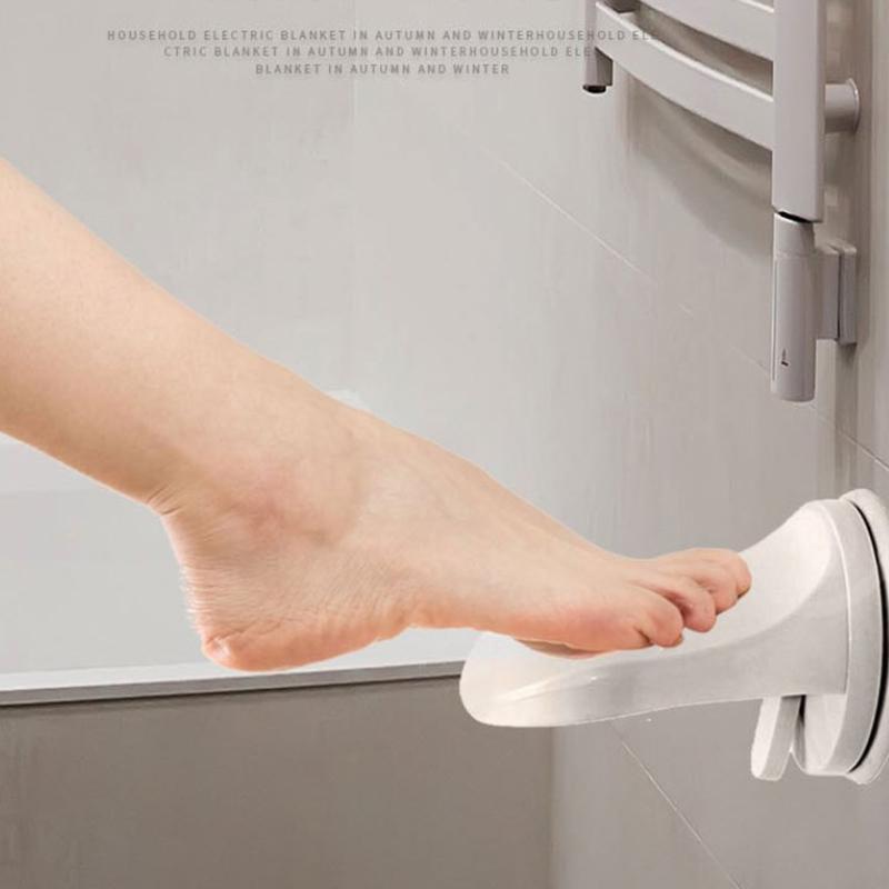 Подставка для ног в ванной Подставка для ног для душа Подставка для ног для бритья Подставка для ног Настенная педаль-подставка с присоской Нескользящая педаль для мытья ног