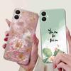 Для Samsung Galaxy A06 Чехол A065F A065M Модные Цветы для Девочек Мягкий Силиконовый Задний Чехол Для Samsung A06 A05 SamsungA05 Чехол