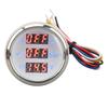 Water Temp Gauge Oil Pressure Voltage Meter 52mm 3 In 1 Digital Display Meter for RV Yacht Fishing