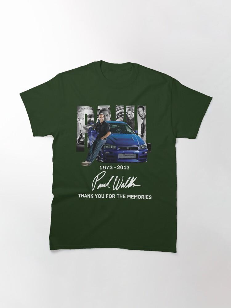 Fast & Furious Páúl Wálkér Thank You For The Memories Classic T-Shirt