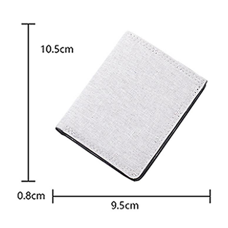 Винтажный компактный мужской ультратонкий вертикальный холщовый короткий кошелек, тонкий держатель для ID и кредитных карт, кошелек для водительского удостоверения