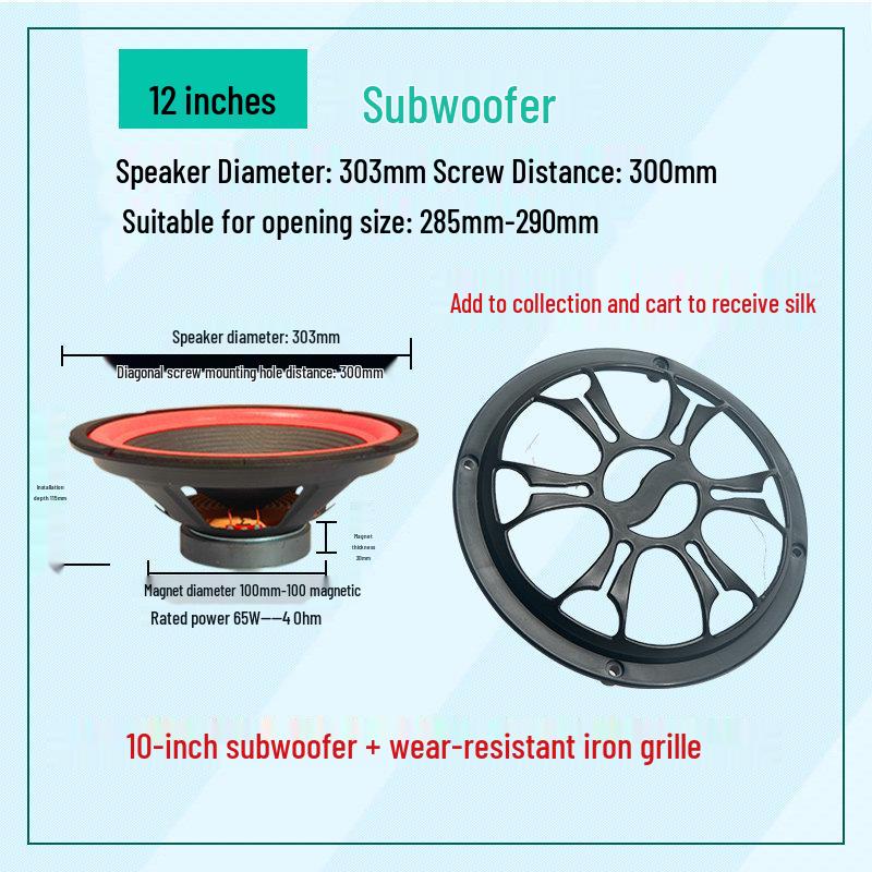 4-12 Inch Heavy Bass Car Subwoofer for Truck & Vehicle Audio