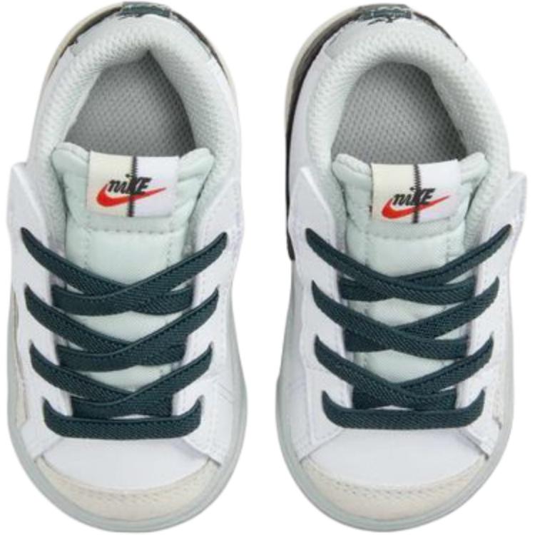 Nike Blazer 77 Remix Прочные детские кеды средней высоты для скейтбординга Детские кроссовки Белый Зеленый Черный FN6939-101