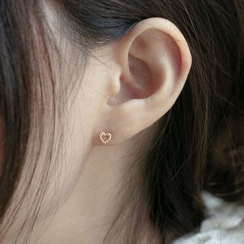 Youngglow 14k пирсинг-линия с узлом-сердцем